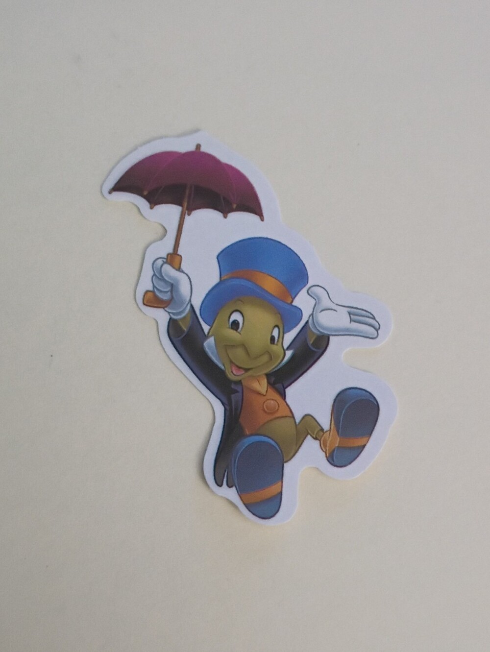 10/$10 Stickers Decal - Pinocchio Jiminy Cricket Top Hat And Umbrella - Disney